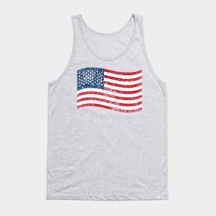 Distressed American Flag Patriotic USA Tank Top